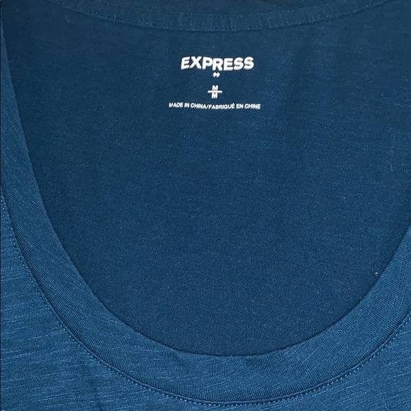 blue mermaid sequin heart shirt from Express - Picture 4 of 4